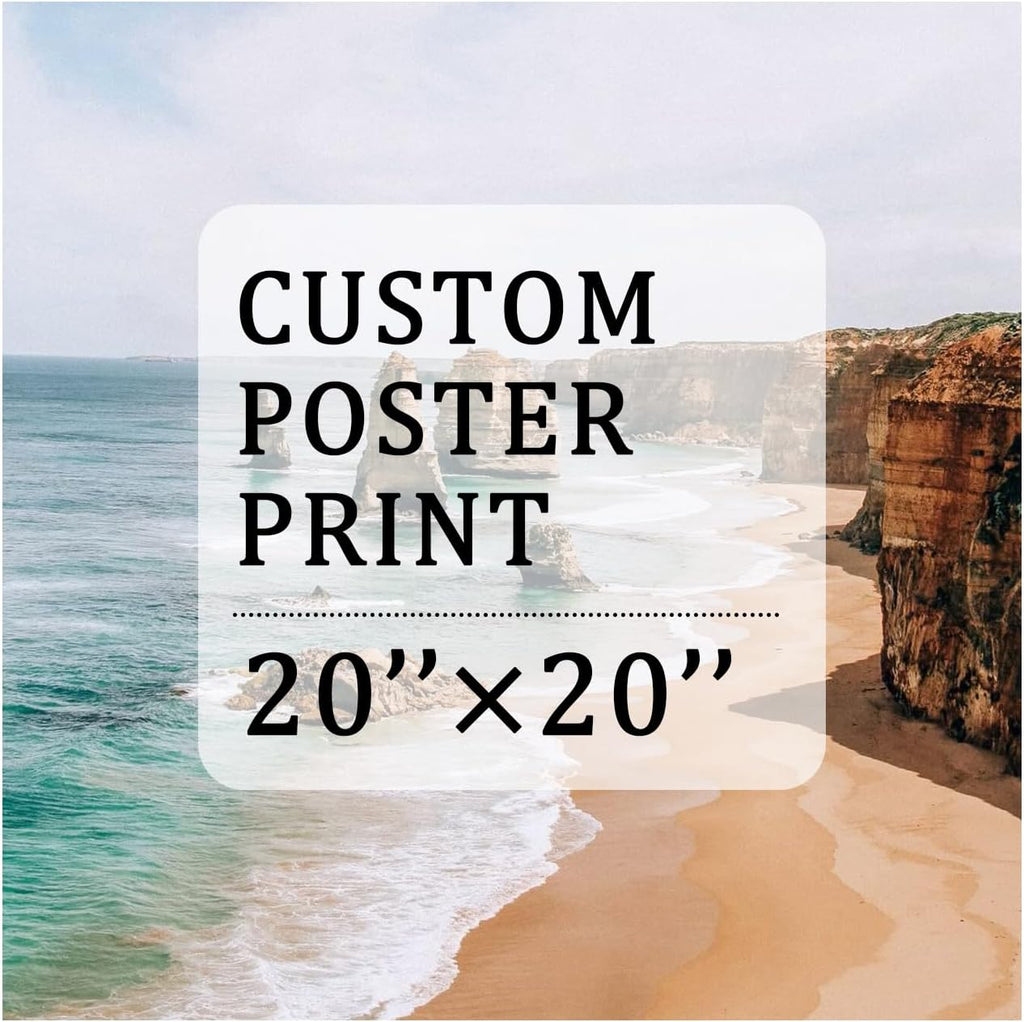 YXIMOX Custom Art Print on Premium Canvas, Personalized with Your Image or Design, Large Wall Decor for Living Room, Office, Bedroom, Custom Canvas Artwork(Unframe) (Unframe, 20"x20")