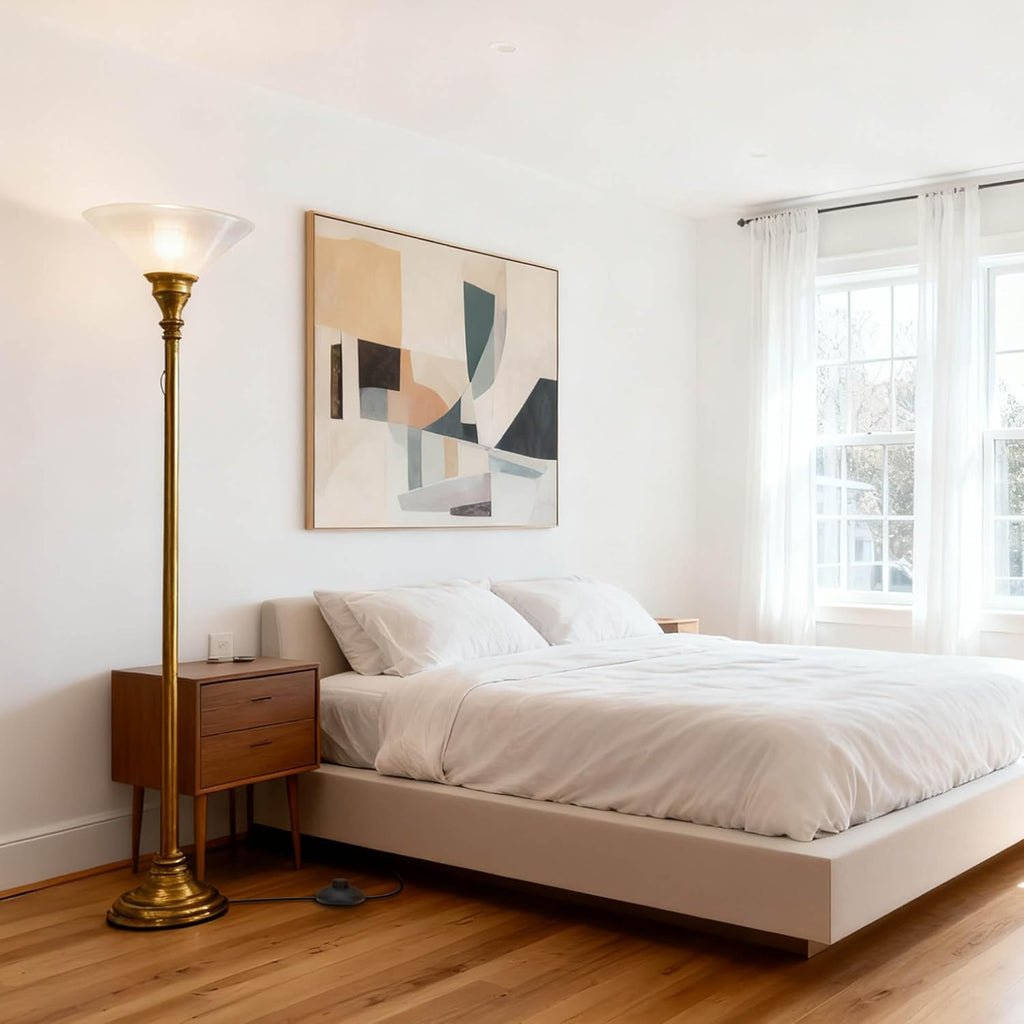 On Off Extension Cord Foot Switch 6ft with 2 Prong Outlet Polarized Plug AWG18 3A 250VAC for Floor Lamp Christmas Tree Light