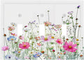Decorative Switch Plates Boho Colorful Flowering Plant Wild Flower 3 Gang Wall Plate Triple Toggle Light Switch Cover Faceplate Electrical Wall Panels For Bed Room Living Room Decor