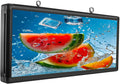 P6 40″ × 18″ Wi‑Fi Programmable Outdoor Full‑Color LED Sign – Waterproof, Easy to Use, Supports Text, Images & Video Advertising