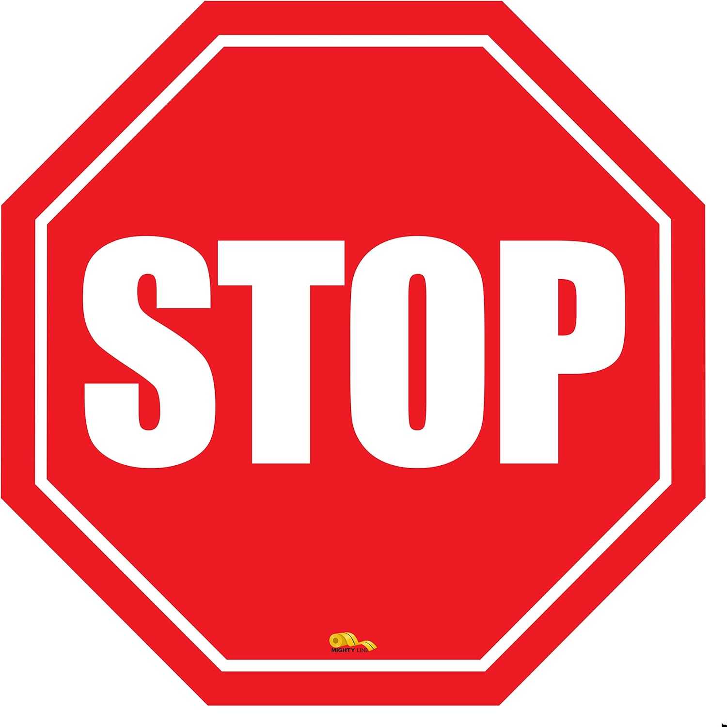 Stop Sign Modern Floor Sign - Floor Marking Sign, 36"