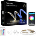 RGBWW Bluetooth LED Strip Lights, 16.4FT Tunable White 3000K to 6500K+RGB Led Light Strips, Music Sync Color Changing Indoor LED Rope Lights with App and Remote for Cabinet, Bedroom, TV