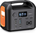 Portable Power Station, 600W (1200W Peak) 299Wh LiFePO4 Solar Generator Pure Sine Wave 110V AC Car Outlets PD 60W QC3.0 Backup Power Supply Bank for Camping, Blackout, CPAP