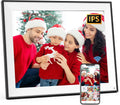 Large Digital Picture Frame 17 inch WiFi-Photo-Frame - 1280 * 960 FHD Touchscreen Display, 32GB Electronic Frame, Wall Mounted, Load Photos and Videos from Phone via App Email, for Mom