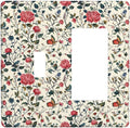 Outlet Covers Vintage Flowers Rose Leaf Bird Butterfly 1 Toggle 1 Rocker Combination Decorative Wall Plate Electrical Switch Plates Light Switch Cover Plate for Bedroom living Room Decor