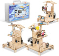 ESP32 STEM Science Kits for Kids Ages 8-10-12, 3 in 1 Smart Home Education Kit, Wooden 3D Puzzles Toys Children's DIY Building Crafts Model Set, Christmas Birthday Gift for Girls Boys