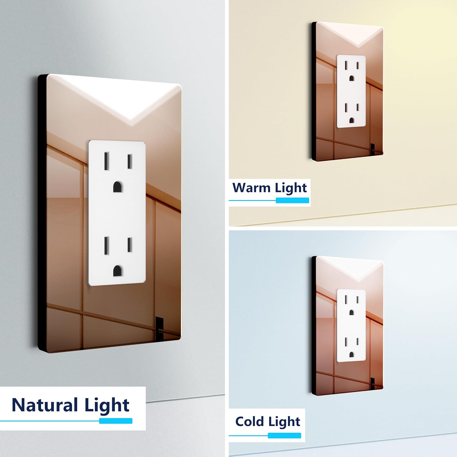 LIDER Decorator Metal Wall Plate, Temperature and Impact Resistant, 201 Stainless Steel, Screwless Cover, Modern Decoration Upgrade, Mid-Size 1-Gang 4.88" x 3.11", Polished Rose Gold, LSMWP-31M-PRG