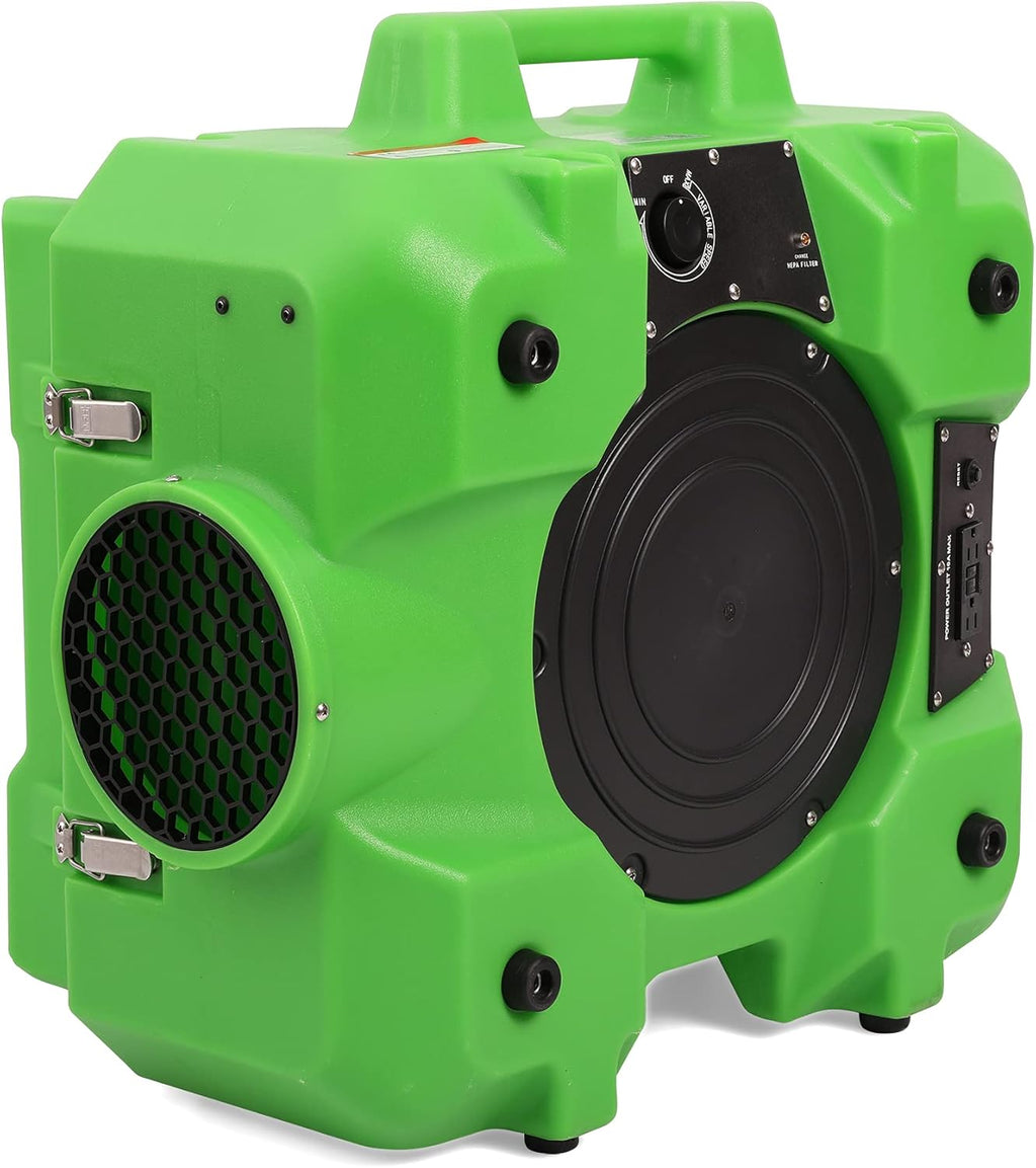 MOUNTO HEPA500 Commercial 500cfm Air Purifier Hepa Air Scrubber Negative Air Machine Roto-Molded (Green)