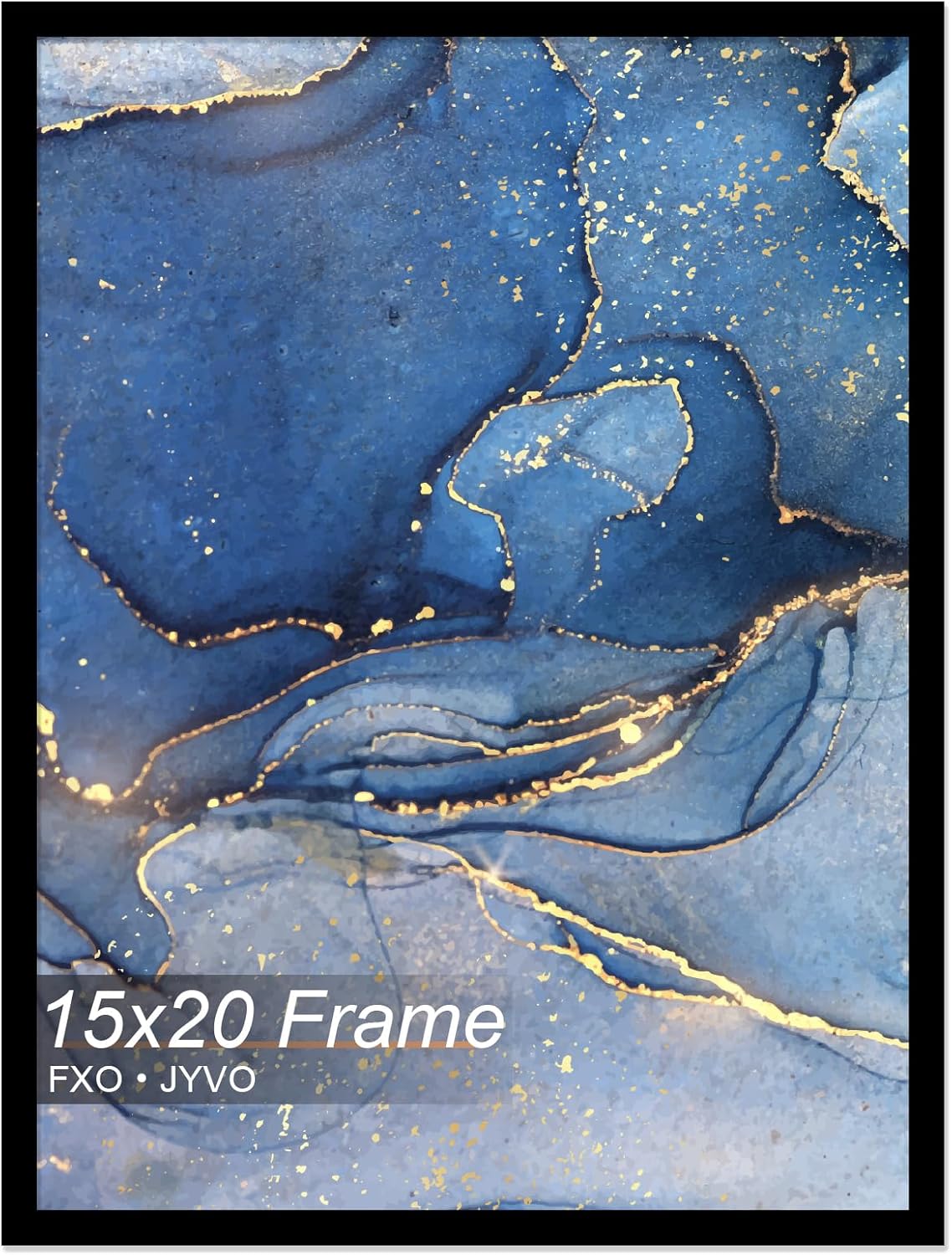 15x20 Picture Frame, Black Frame for 15 x 20 Inch Picture Poster Photo, Light Weight and High Transparent 15 by 20 Frame for Wall - 1 Pack/Black/15 x20