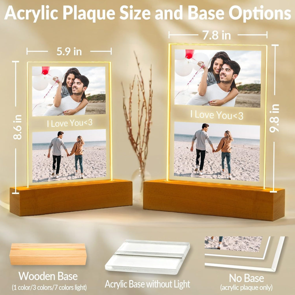Custom Picture Frame, Customized Picture Frames,Personalized Photo Frames, Personalized Anniversary Valentines Day Gifts for Her Him Women Men Girlfriend Boyfriend Couple