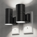 Briignite Night Lights Plug into Wall, Modern LED Night Light Plug in, Dusk to Dawn Sensor, 5000K Daylight, 0-100LM Adjustable Brightness, Dimmable NightLight for Hallway, Bedroom, Stairway, 2 Pack