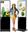 JIYANG 43 Inch 4K Touchscreen Digital Signage Kiosk Ultra HD LCD IPS Display,Plug-and-Play,HDMI Input,Customizable Service,Interactive Kiosk for Restaurants, Conference Rooms,Hotels