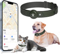GPS Tracker for Dogs&Cats, 2 in 1 Pet Tracking Smart Collar (Only iOS), No Monthly Fee GPS Tracker Dog Collar, Real-time Location Comfortable PU Tracker for Small, Medium Large Dogs(Locator Included)