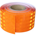Non Fading Orange Reflective Tape Outdoor Waterproof 4 inch Wide, High Visibility Industrial Marking Tape, Safety Adhesive Stickers (168 feet)