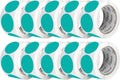 Perco Teal 2-Inch Perforated Circle Dot Sticker Labels — 10 Rolls, 5,000 Round Stickers — with Permanent Adhesive for Organizing, Color Coding, Bin Labeling, Packaging Alerts—Made in USA