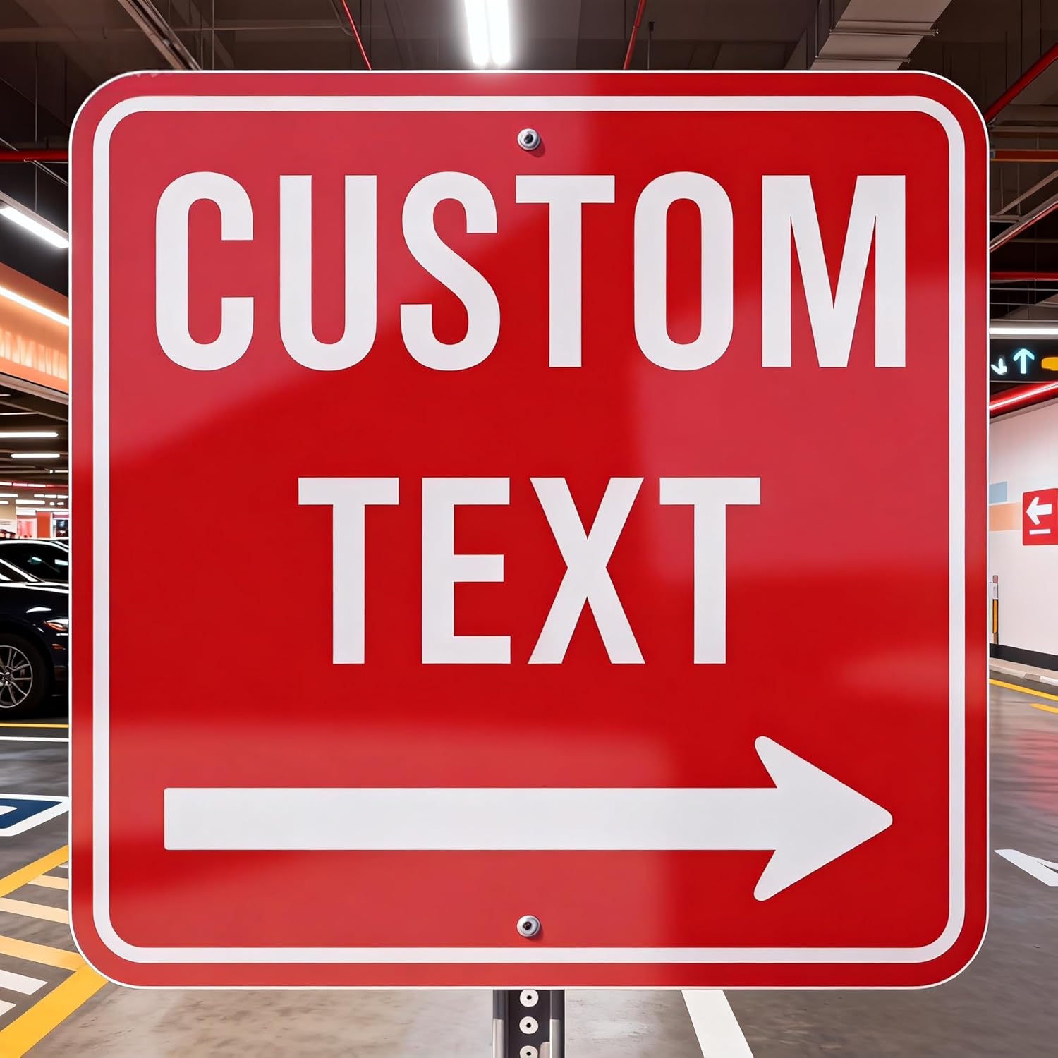 Custom Metal Sign,12x12 inch 0.04" Aluminum, Reflective Option, Single/Double Sided, Rust-Proof Personalized Outdoor Decor