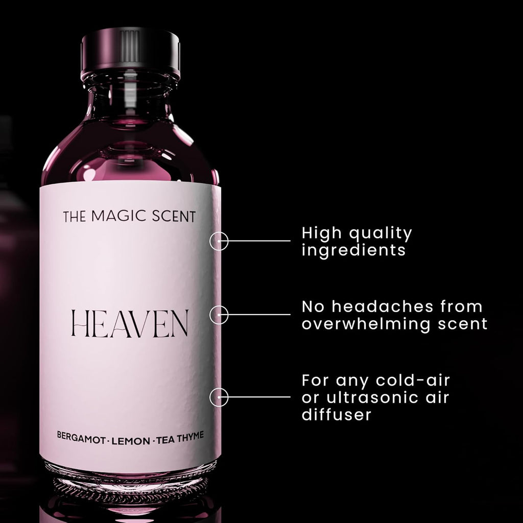 THE MAGIC SCENT Heaven Hotel Scent Diffuser Oil - Cold-Air & Ultrasonic Fragrance Oil for Diffuser Inspired by The Aria Hotel, Las Vegas - Essential Oil Aromatherapy (500 ml)
