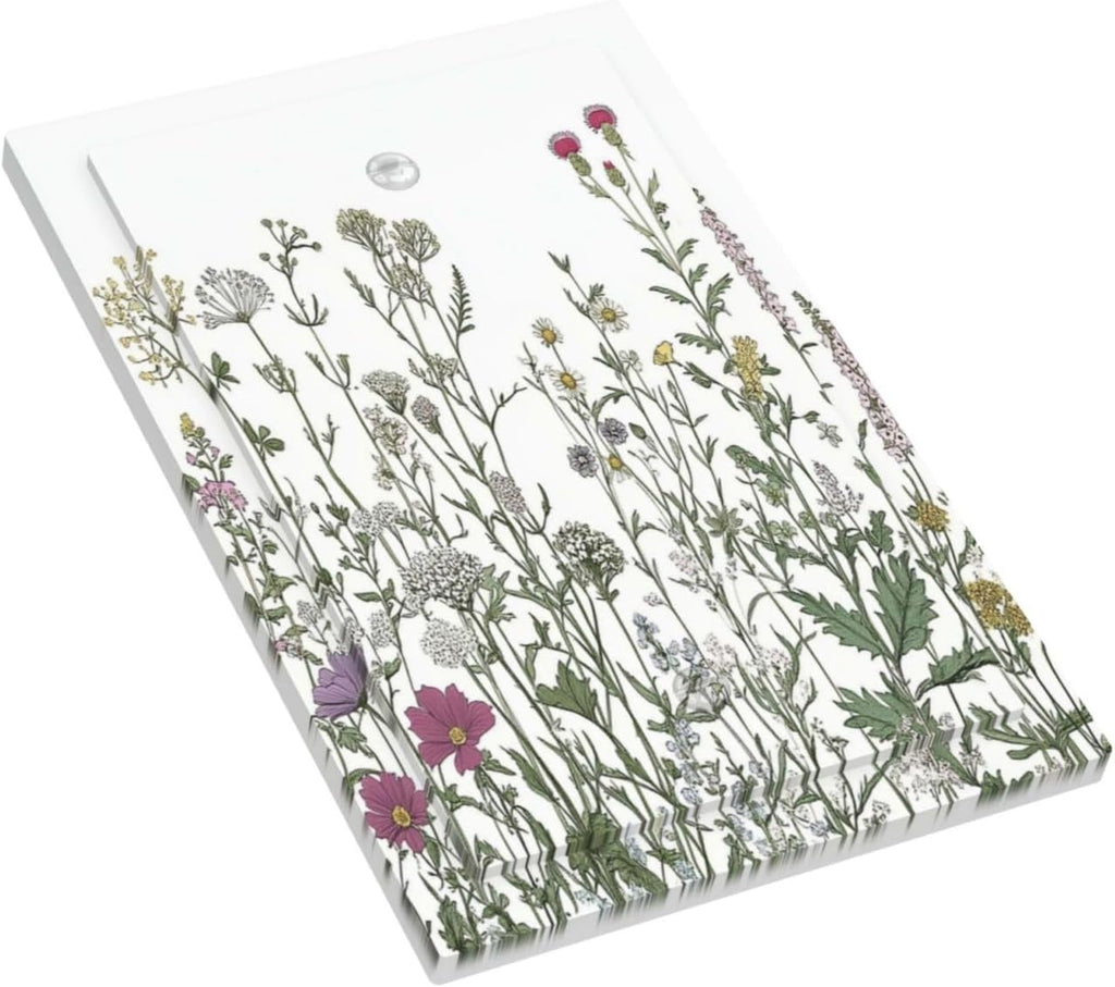 Vintage Herbs Wildflowers Plant Floral Light Switch Cover Plate 1 Gang No Device Blank Electrical Wall Plates Faceplate Decorative Switch Plate For Bed Room Home Decor