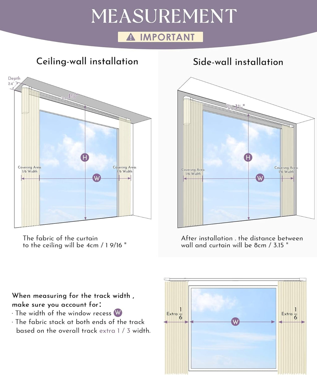 Graywind Smart Curtain Track Retractable Motorized Curtain Rail Compatible with Alexa Google Easy to Control by Voice, App, Remote (70" to 118" Width)