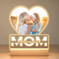 Personalized Gifts for Mom from Daughter and Son, Custom Picture Frames with Photo, Custom Photo Frame with Night Light, Customized Picture Frame, Personalized Birthday Gifts for Mom