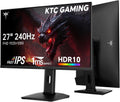 KTC 27 Inch Gaming Monitor 240Hz, FHD 1080p Fast IPS Computer Monitor with Adaptive Sync, HDR, Height Pivot Tilt Adjustable, Vesa Mount, HDMI/DP/USB, H27F7