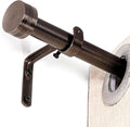 Adjustable Curtain Rods-18 to 45 Inches,1 Inch Modern Metal Drapery Rods, Adjustable Heavy Duty Curtain Pole with Simple End Caps