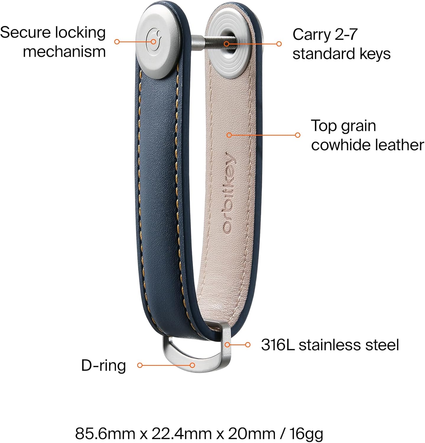 Orbitkey mens Modern,classic