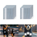 Non Fading White Reflective Stickers 4 inch X 4 inch, Outdoor Waterproof High Visibility Warning Safety Adhesive Reflector Tape (20 Pcs)