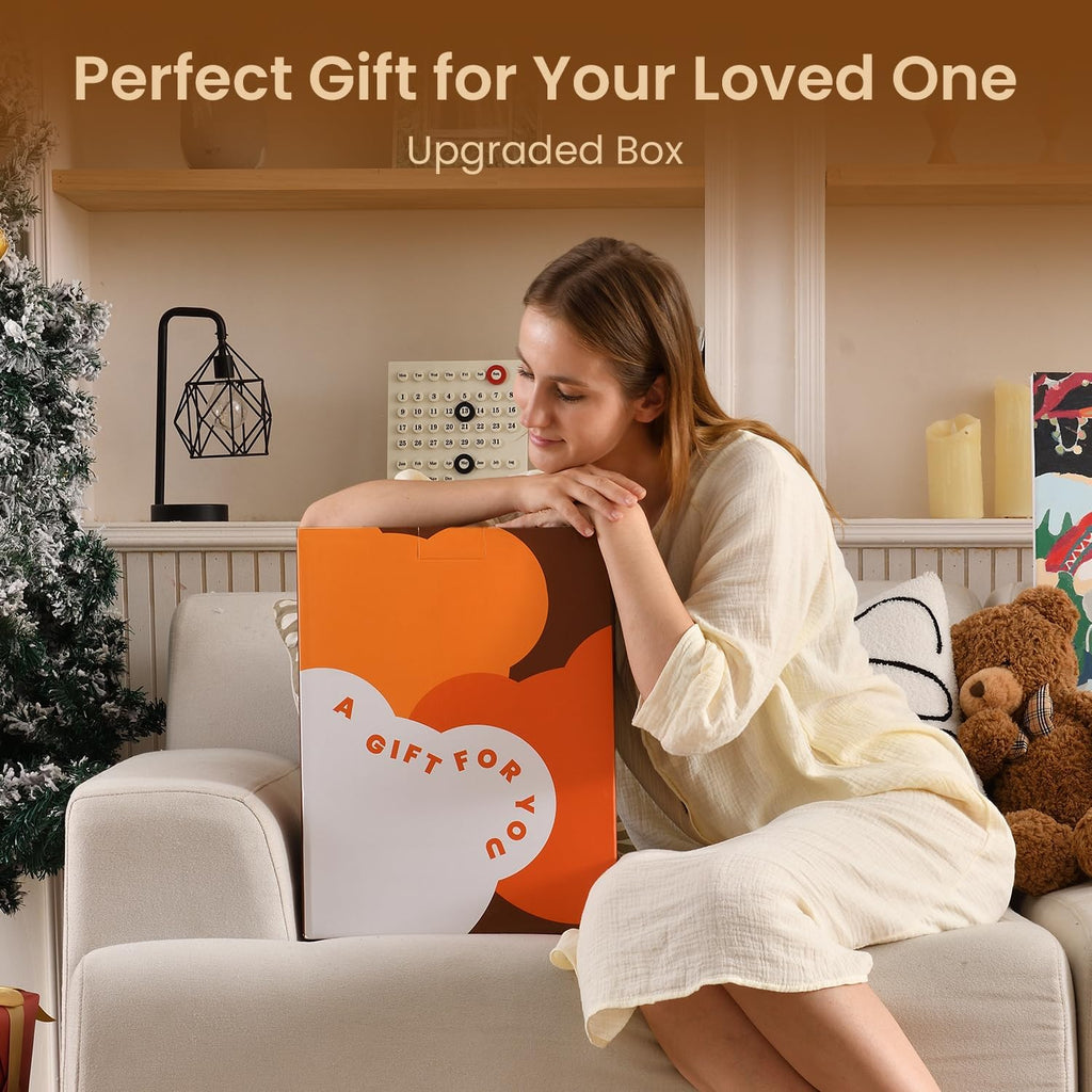 Bearhug Electric Blanket Full Size 77" x 84", 10 Heat Settings Heated Blanket, 1-12 Hour Auto Shut-Off, Faux Fur & Sherpa Dual-Sided Heating Blanket, Machine Washable, Gift-Ready Elegant Packaging