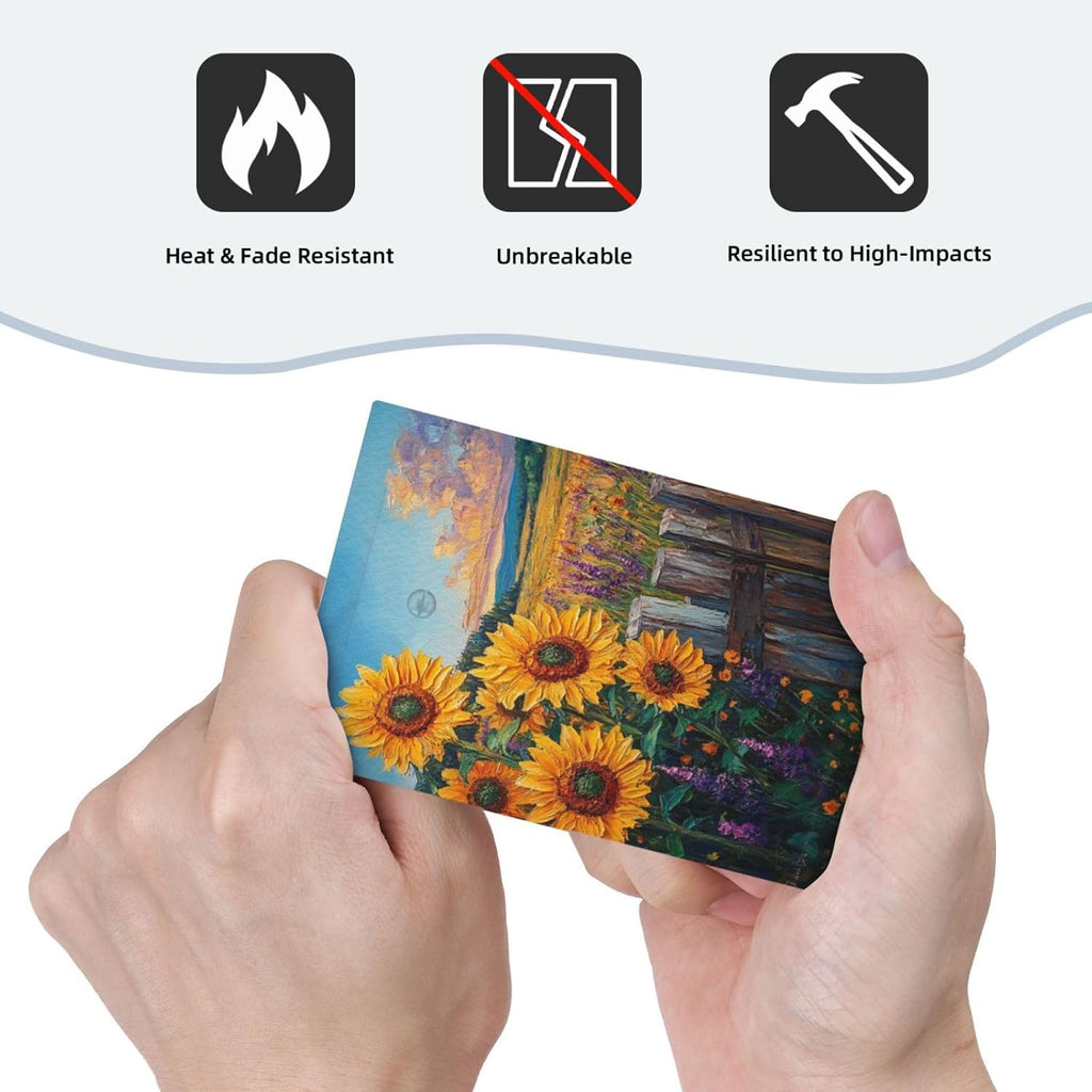 Decorative Light Switch Cover Plate Rustic Wilderness Sunflower Lavender Muzha Oil Painting 1 Gang No Device Single Blank Outlet Covers Wall Plate Cover Switchplate Faceplate