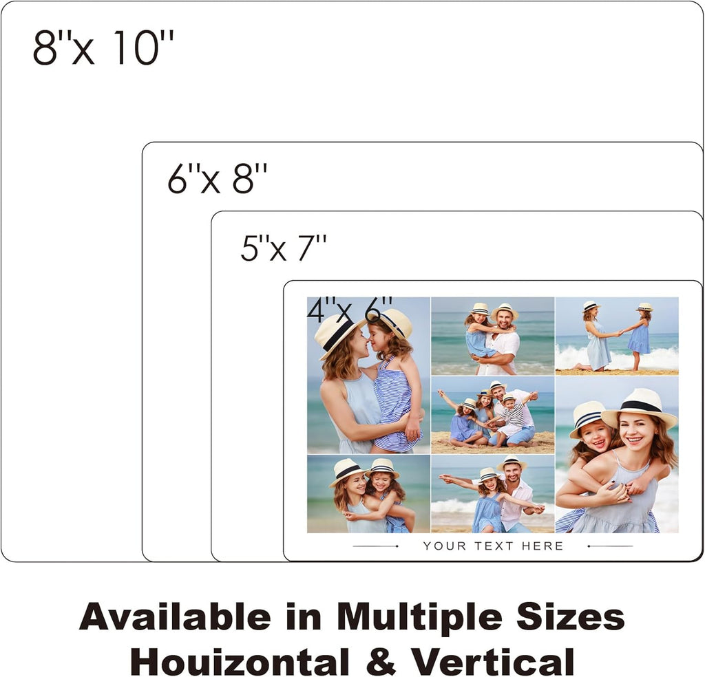 Custom Style Custom Metal Photo Prints,Customize Your own Picture Frame,Personalized Metal Picture Gift for Family and Lovers