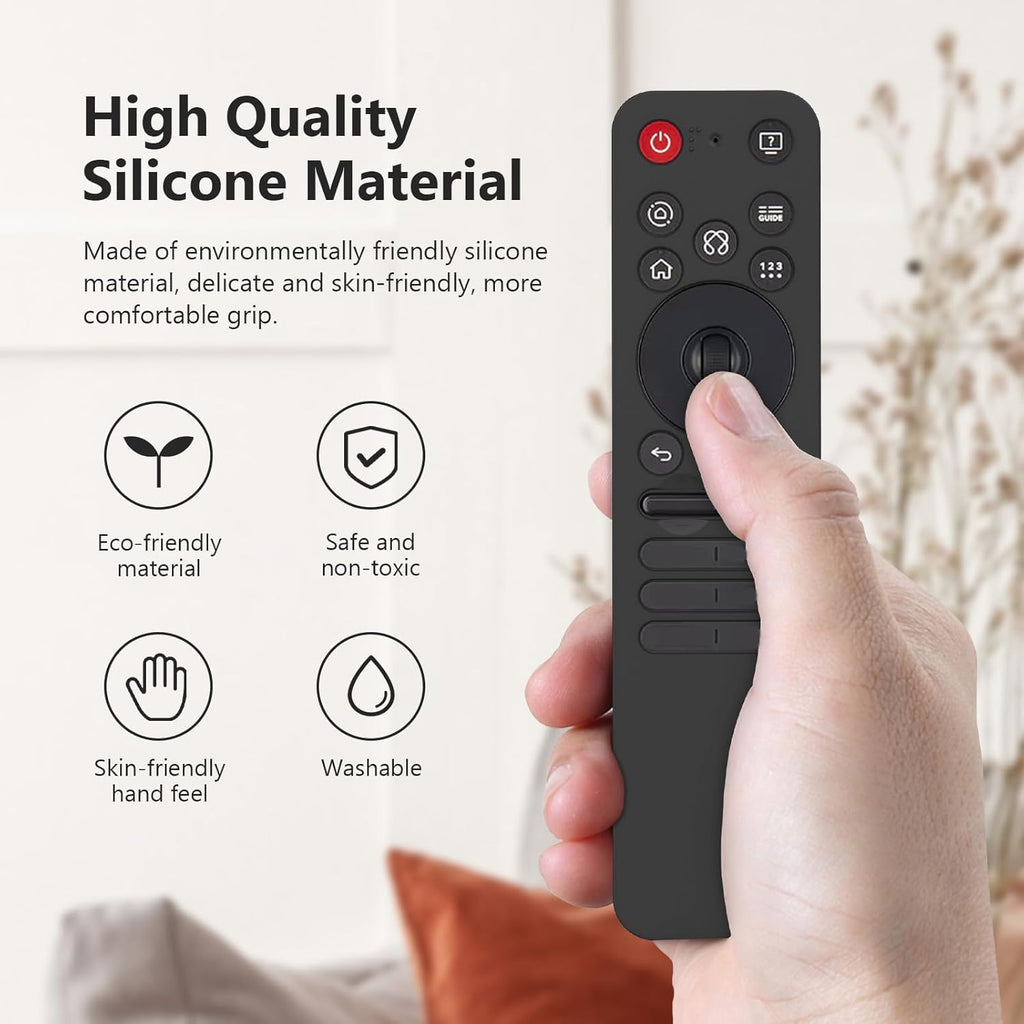 LEFXMOPHY Case Cover for LG MR25GA Remote Protector Sleeve Compatible with 2025 LG OLED Smart TV C5 B5 G5 M5 Series Remote - Black