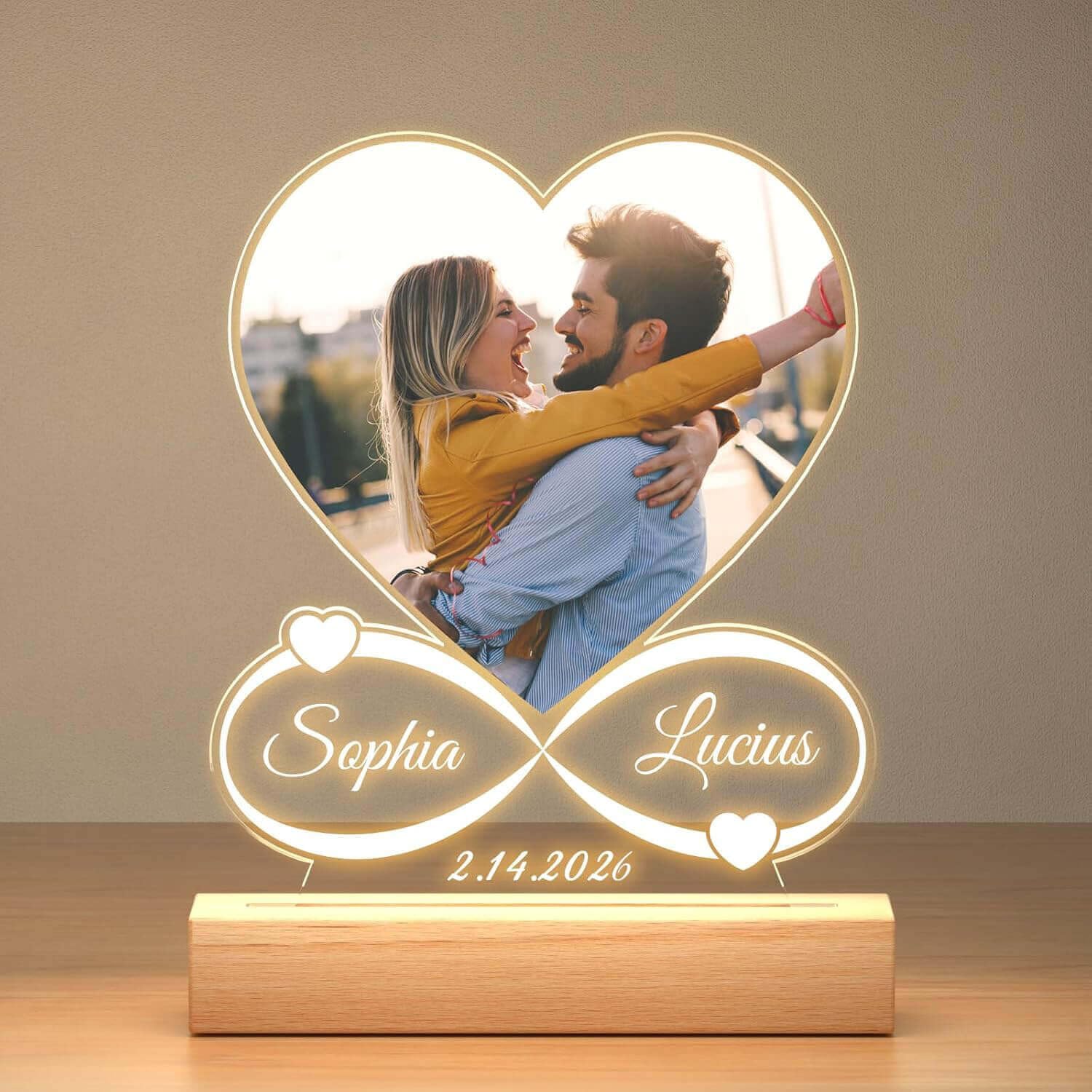 Custom Picture Frames, Personalized Photo Frame, Customized Picture Frames, Personalized Anniversary Valentines Day Gifts for Women Men Her Him Girlfriend Boyfriend Mom Dad Couple Baby Kid Family Pet