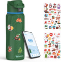 BOOST Smart Water Bottle with Reminder & Tracker, 32oz Vacuum Insulated Bottles Stainless Steel, BPA-Free, Wide Mouth, Ideal Gift for Men, Women, Christmas, New Year, Gym, Office, School
