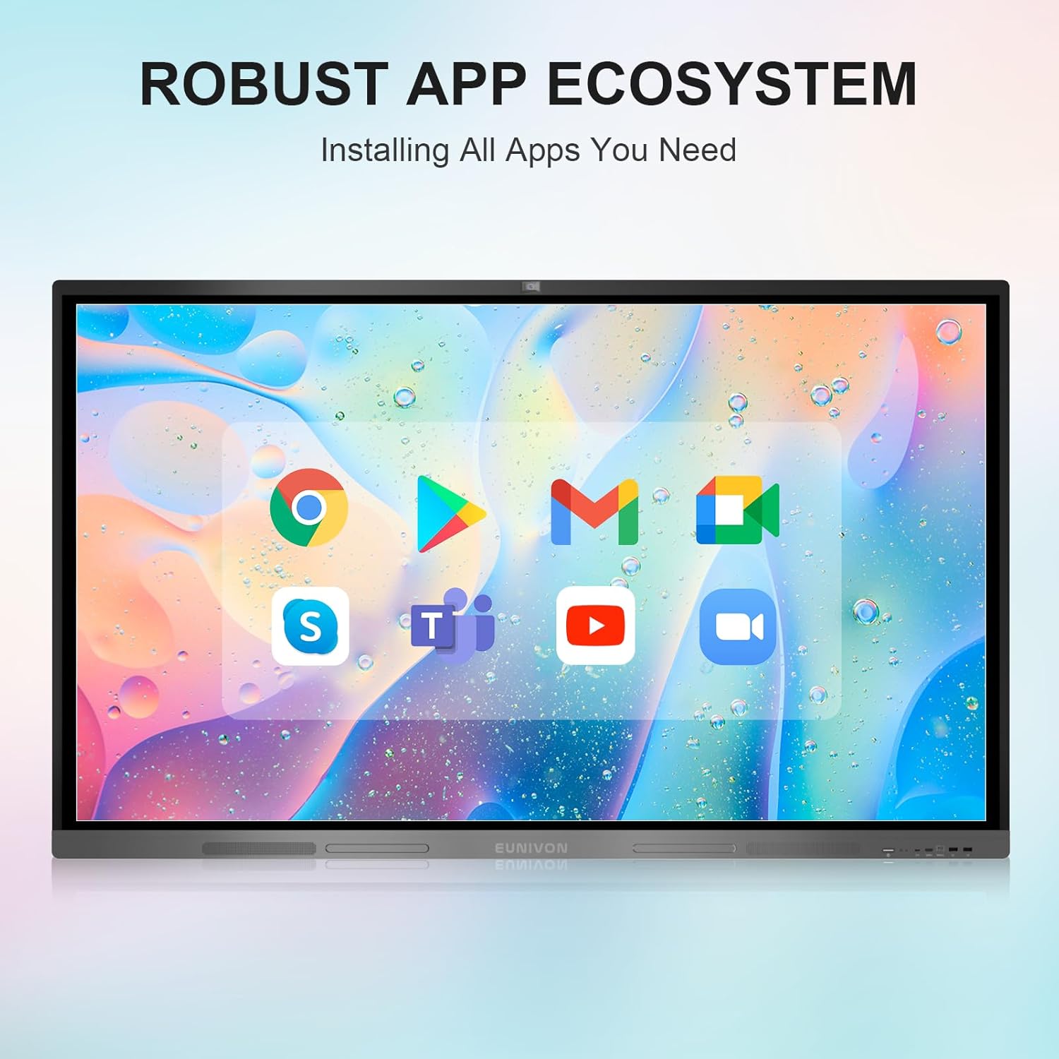Interactive Whiteboard, 65'' 4K UHD Smart Whiteboard, Interactive Touch Screen Smartboard, Smart Board for Classroom and Business (Wall Mount Included)