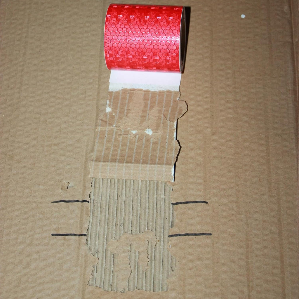 Red Reflective Tape Outdoor Waterproof 2 inch, High Visibility Warning Industrial Marking Tape, Safety Stickers (11 feet)