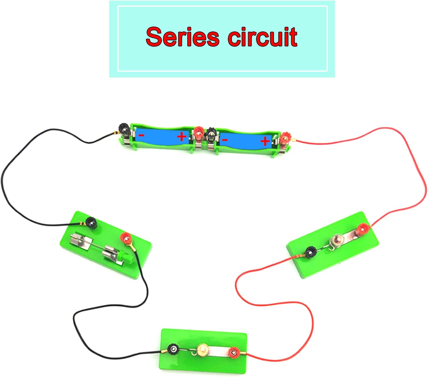 EUDAX Physics Science Lab Learning Circuit kit,Electricity Experiment Set,Building Circuits for Student Junior Senior High School Students (Basic kit)