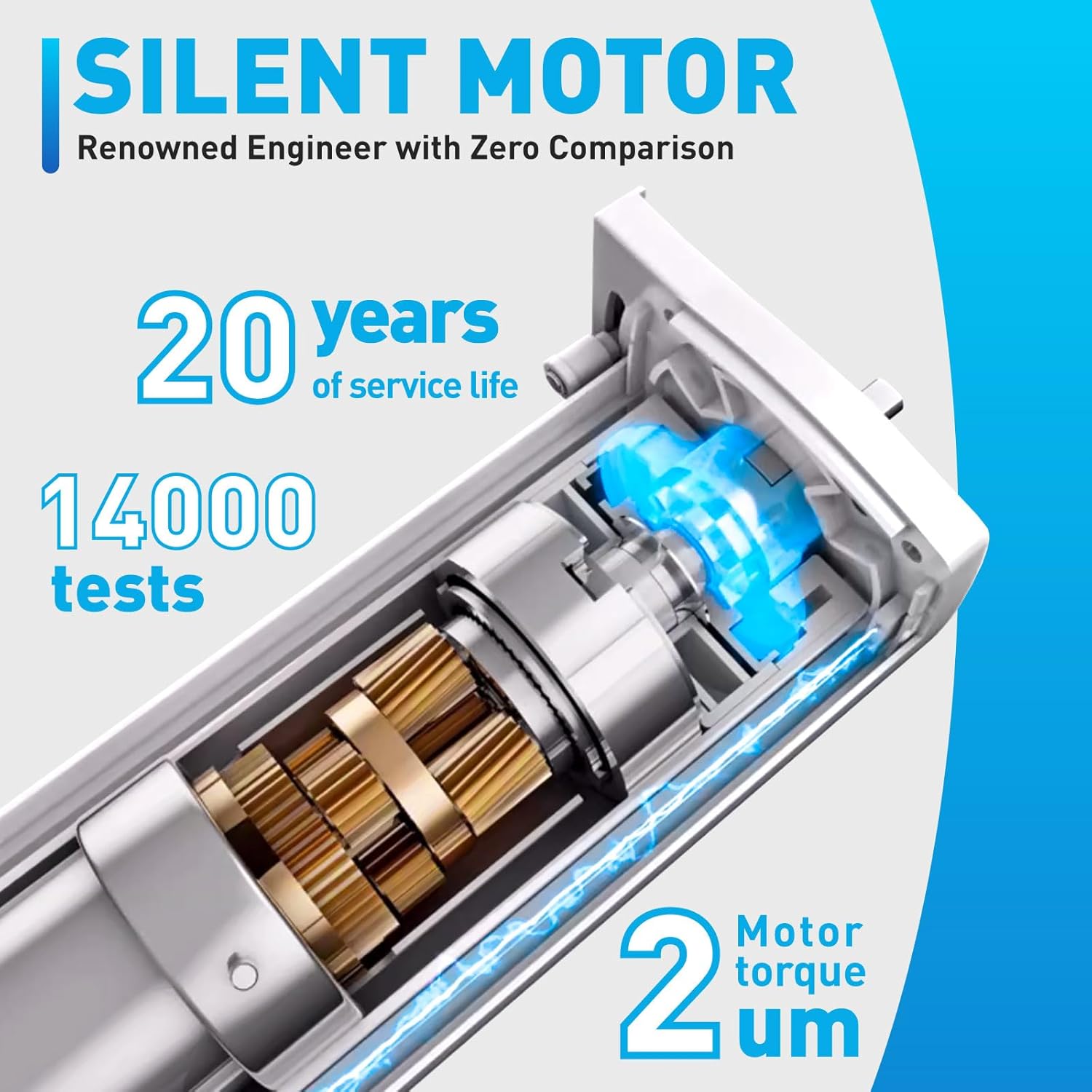 Smart Electric Curtains Track, Ceiling Curtains Track Adjustable Retractable Motorized Curtain Rod From 94 to 177 Inches, Automatic Curtain Opener, Work with Alexa/Google Home/Tuya Voice Control