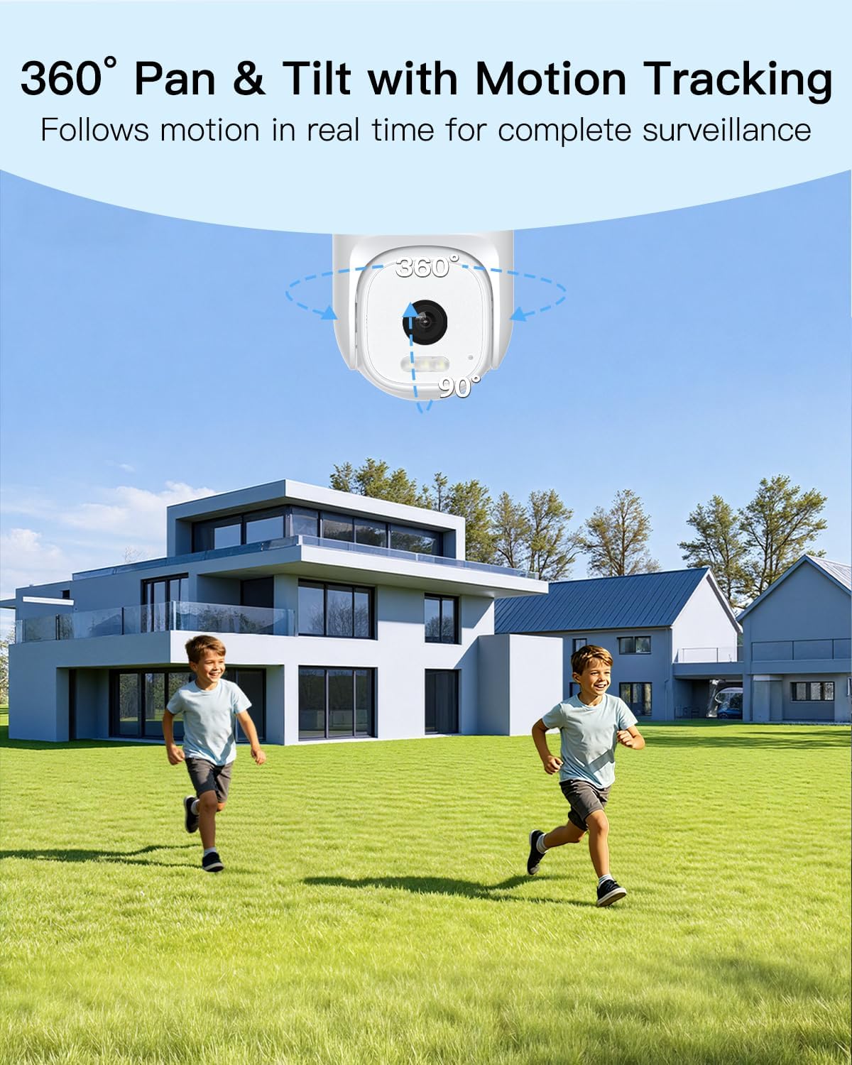 VIMTAG 2.5K Outdoor Cameras for Home Security, 4MP Security Camera Outdoor, 2.4G/5G WiFi, Wired Outside Camera for House with Audio and Video, Motion Sensor, Color Night Vision, SD Card/Cloud Storage