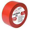 APT, Multi Color Marking Tape, Premium Safety Marking and Dance Floor Splicing Tape, 6 mil Thick (Red, 1 Roll)