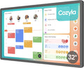 Cozyla Digital Calendar+ 2: 32 inch Wall Planner Touch Screen Chore Chart Customize Dashboard Smart Electronic Calendar for Family Schedules Meal Planner Support Any Google Play App Wall Mount Black