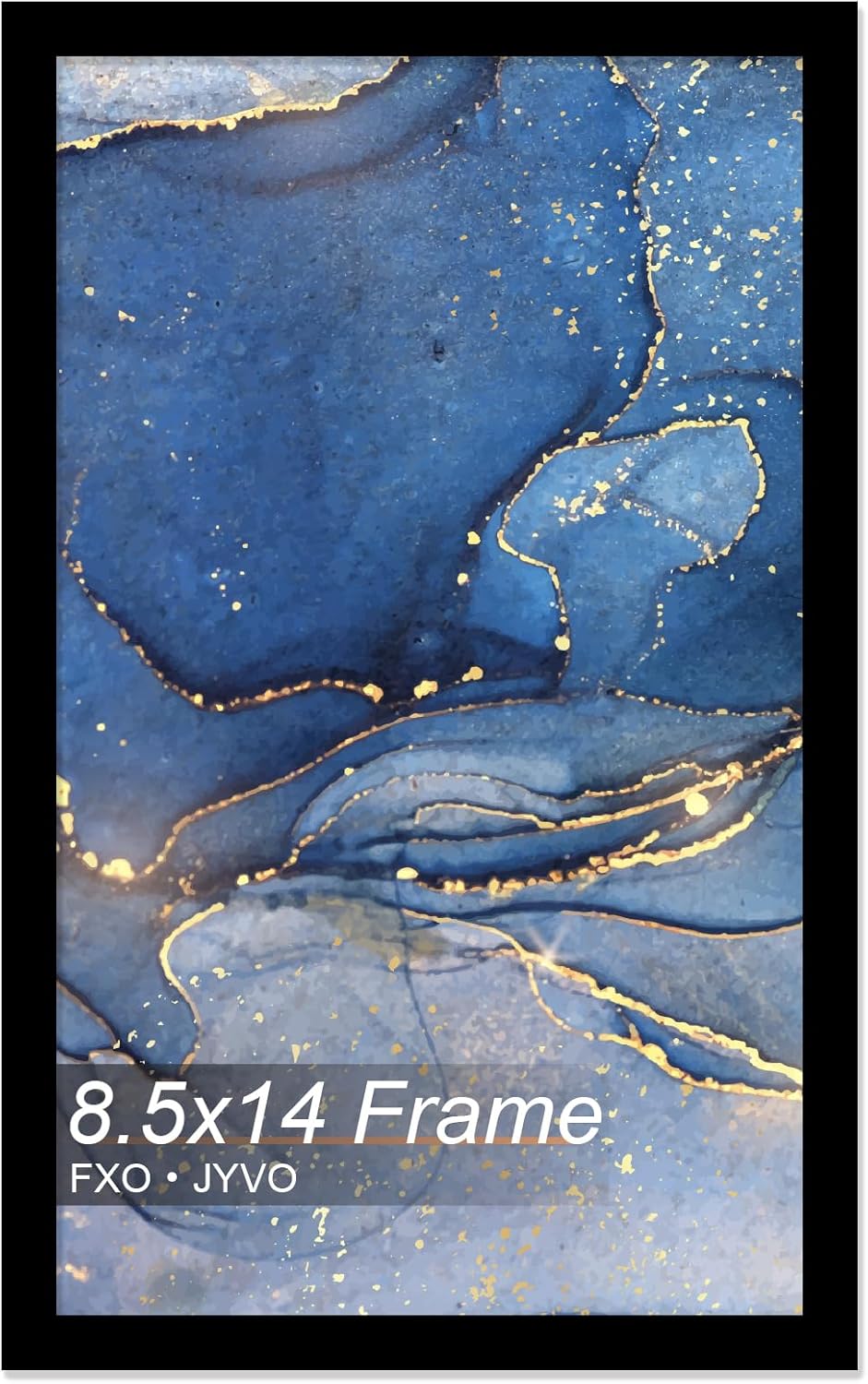 8.5 x 14 Picture Frame, Black Frame for 8.5x14 Inch Picture Poster Photo, Light Weight and High Transparent 8.5 by 14 Frame for Wall - 1 Pack/Black/8.5"x14"
