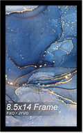 8.5 x 14 Picture Frame, Black Frame for 8.5x14 Inch Picture Poster Photo, Light Weight and High Transparent 8.5 by 14 Frame for Wall - 1 Pack/Black/8.5"x14"