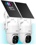 Sovmiku 2C1 4G LTE Cellular Security Camera Wireless Outdoor, $14.9/Month for Unlimited Data, Easy to Setup, IP65 Waterproof, No Wi-Fi Surveillance Cam Two Way Audio, Color Night Vision, 32GB Included