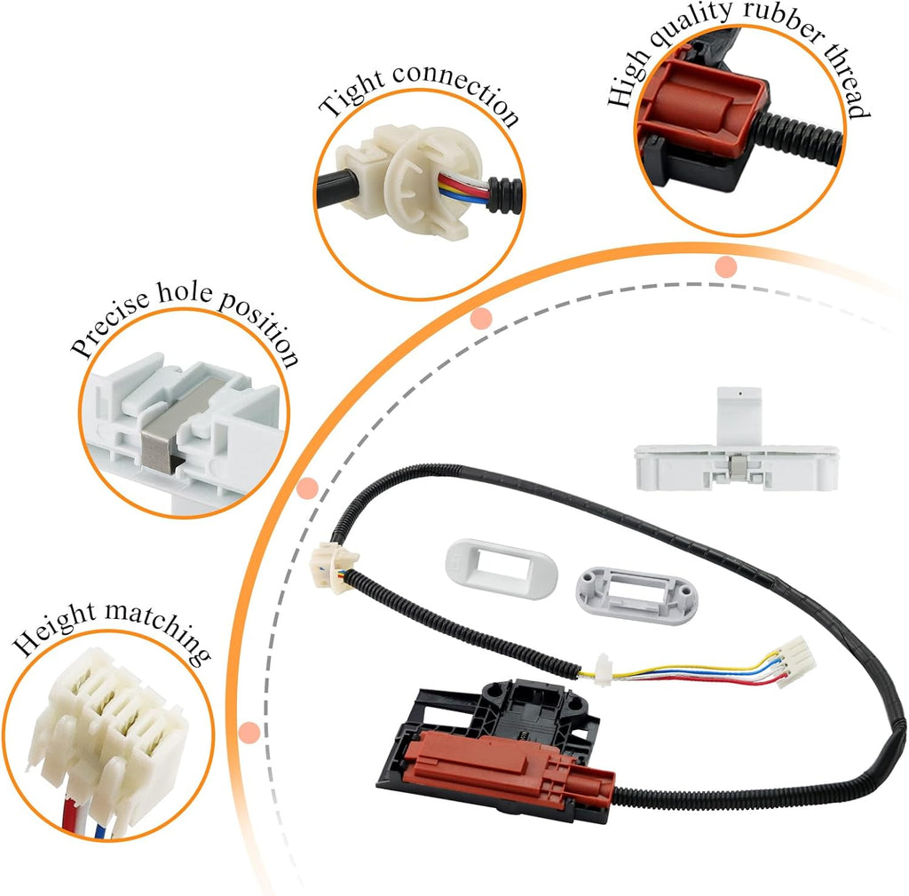 Upgraded W10404050 W10238287 Washer Lid Lock Latch Switch Assembly W10240513 Lid Strike by Blutoget - Fit for Whirlpool Ken-more Amana Crosley Washing Machine Replace AP5263307 W10744659 PS349762