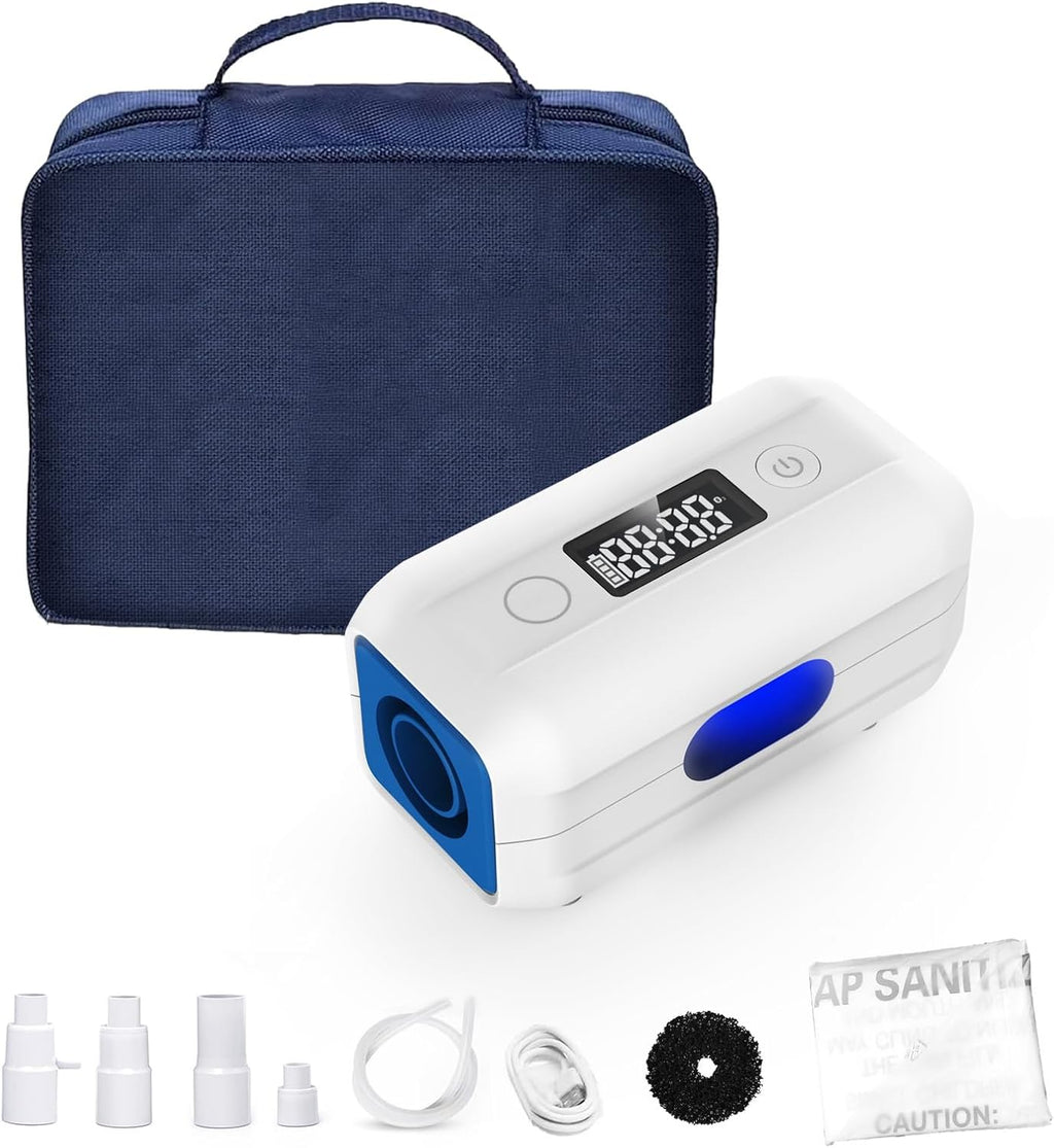 Upgraded Household Cleaner Kit with Large Supplies Storage Bag, Multi-Function Cleaner Machine for Tubes & Masks or Small Space, Completely Waterles, One-Step Starts | Easy, Efficient, Compatible