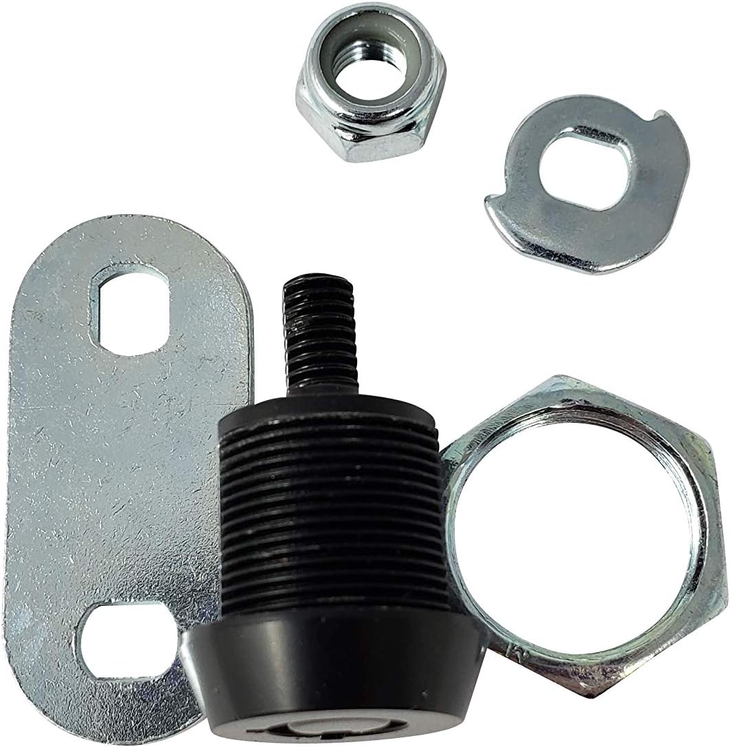 Admiral Locks Tubular Cam Lock, Keyed Alike Removable Key RV Compartment Storage Lock Cabinet Locks (Black Pack of 1, 5/8" 90°)