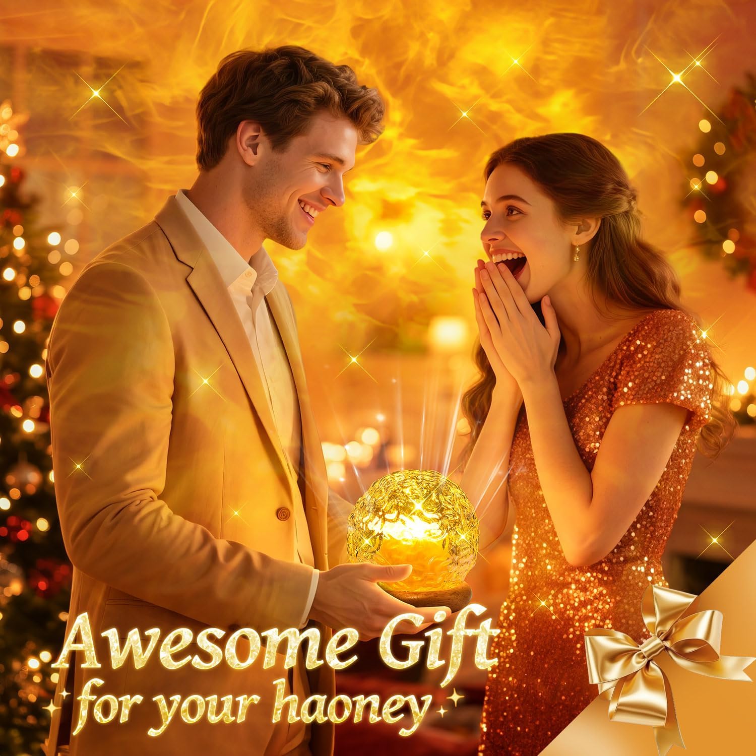 Christmas Gifts Teen Girls Kids Crystal Light Projector, 216 Modes Mood Lighting for Bedroom, Remote & USB Control Room Lights for Bedroom, Ambient Lighting Aesthetic Room Decor for Teen Girls Gifts