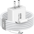 iPhone 17 Pro Max Charger Fast Charging, 40W USB C iPhone 17 16 15 Fast Charger Block with 10FT Long Woven Type C Charging Cable Cord for iPhone 17/17 Pro Max/17 Pro/Air/16/16 Pro Max/15/15 Pro Max