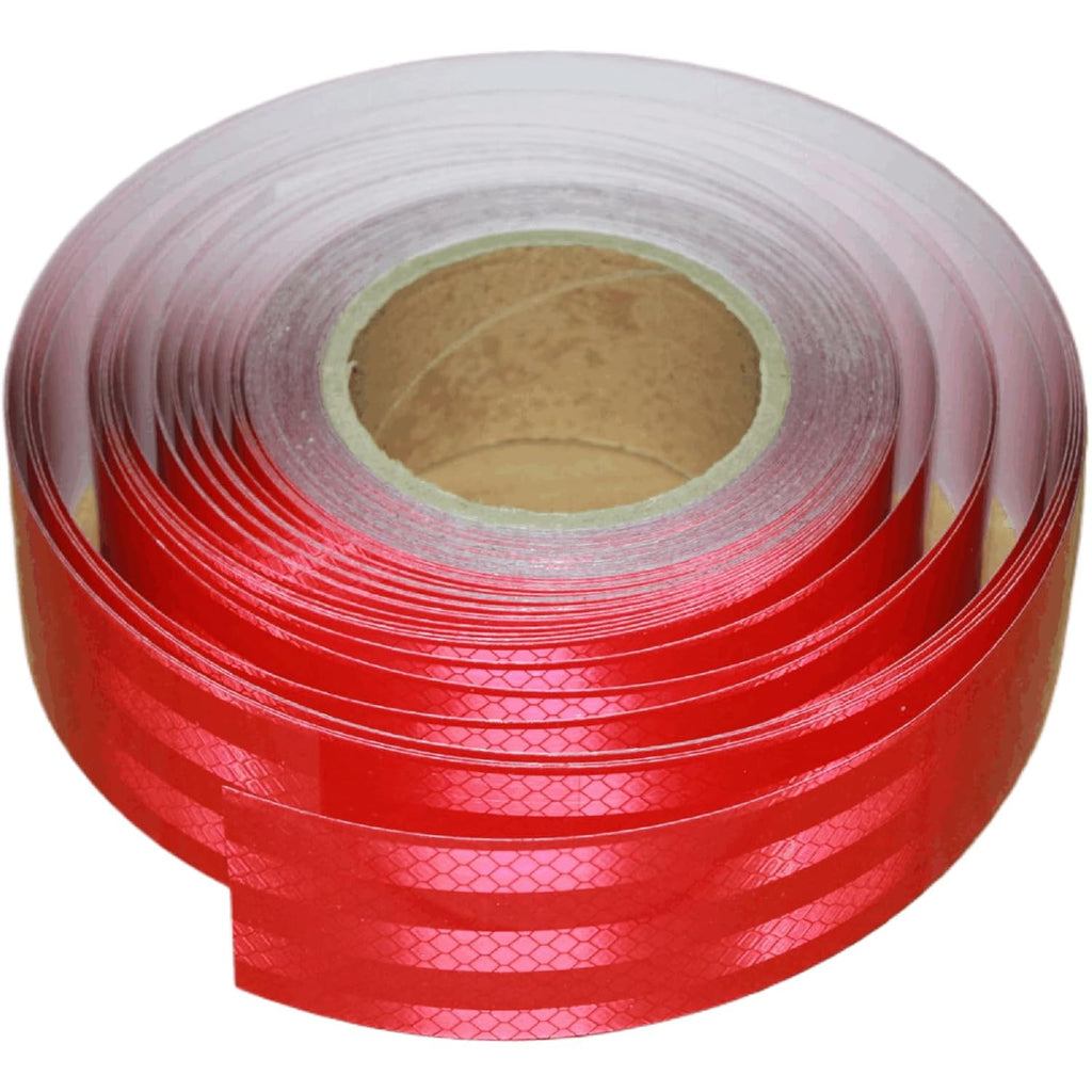 Non Fading Red Reflective Tape Outdoor Waterproof 2 inch Wide, High Visibility Warning Industrial Marking Tape, Safety Stickers (168 feet)
